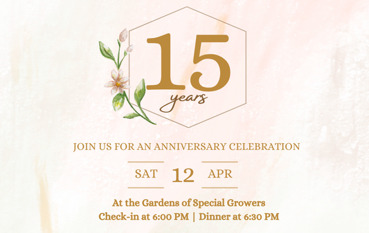 15th Anniversary Dinner