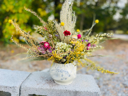 McQueen Pottery x Special Growers Vase with Dried Flowers